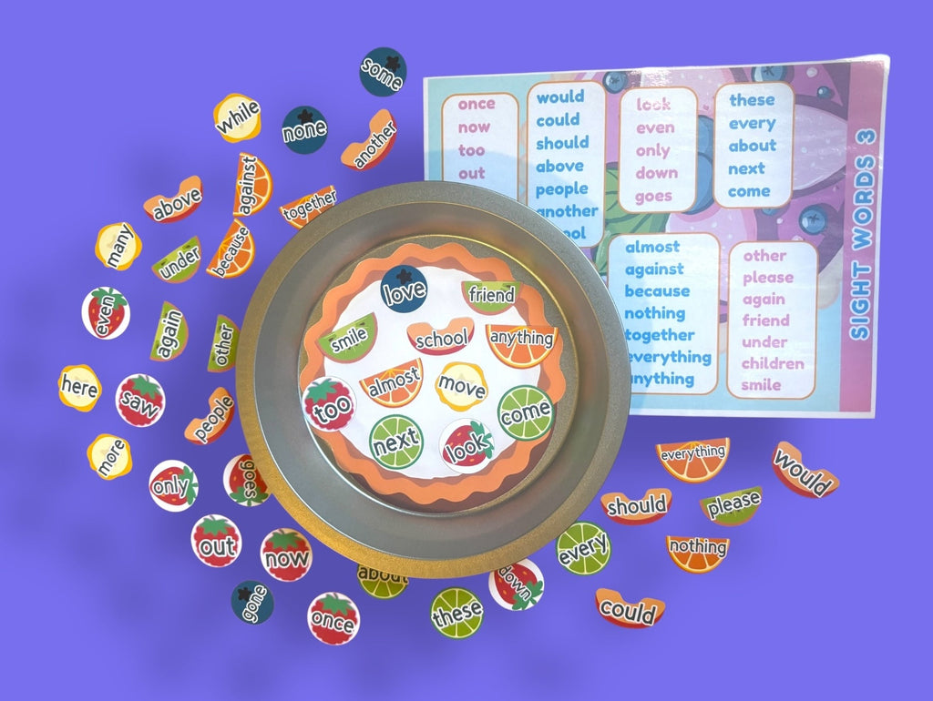 Step 2: Sight Word Fruit Tart