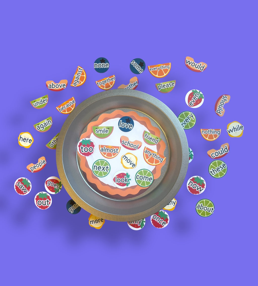 Step 2: Sight Word Fruit Tart